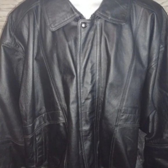 American Leather ** Men's Black Leather jacket size 3XL